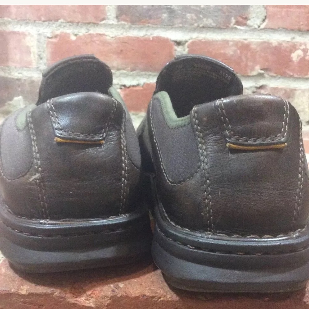 Smart Comfort Brown Leather Slip On Loafer Shoes - Picture 5 of 6